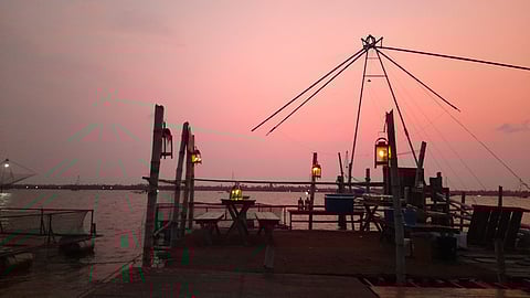 A twilight dining experience on the iconic Chinese fishing net of Veeranpuzha